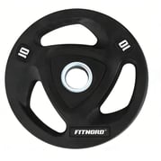 Levypaino 10 kg, FitNord Tri Grip Black 1