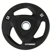Levypaino 15 kg, FitNord Tri Grip Black 1