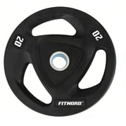 Levypaino 20 kg, FitNord Tri Grip Black 1
