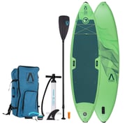 FitNord Aqua Leaf 340 SUP-lautasetti, vihreä (kantavuus 200 kg, lasikuitumela) G2 1