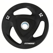 Levypaino 25 kg, FitNord Tri Grip Black