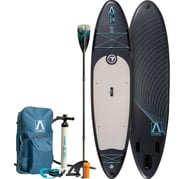 FitNord Aqua 330 SUP-lautasetti, musta (kantavuus 150 kg, alumiinimela)