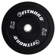 FitNord Bumper Black Levypaino 15 kg