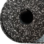 FitNord Kumimatto musta 4 mm (10m rulla) valkoisilla pilkuilla