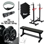 Täydellinen voimanostopaketti 177,5kg