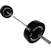 FitNord Levytankosarja Bumper Black 80kg