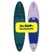 Tuplapaketti: 2 kpl FitNord Aqua 330 SUP-lautasetti, laventeli & petroli