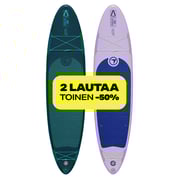 Tuplapaketti: 2 kpl FitNord Aqua 330 SUP-lautasetti, laventeli & petroli