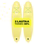 Tuplapaketti: 2 kpl FitNord Aqua Lite SUP-lautasetti, keltainen