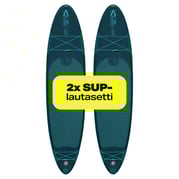 Tuplapaketti: 2 kpl FitNord Aqua 330 SUP-lautasetti, petroli
