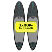 Tuplapaketti: 2 kpl FitNord Aqua 330 SUP-lautasetti, musta