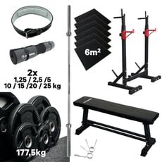 Täydellinen voimanostopaketti 177,5kg