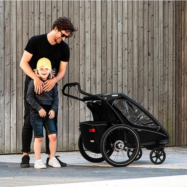Lastenkuljetusperäkärry THULE Chariot Sport 1, Midnightblack 5