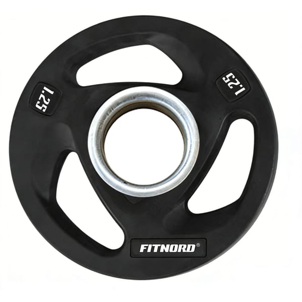 Levypaino 1,25 kg, FitNord Tri Grip Black 1