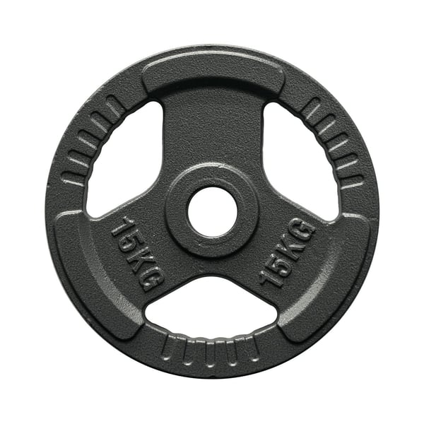 FitNord Valurautainen 50 mm levypaino otekahvoilla  15 kg 1