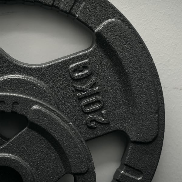FitNord Valurautainen 50 mm levypaino otekahvoilla  20 kg 2