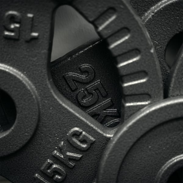 FitNord Valurautainen 50 mm levypaino otekahvoilla  25 kg 2