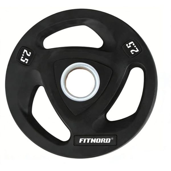 Levypaino 2,5 kg, FitNord Tri Grip Black 1