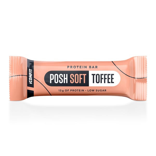 ICONFIT POSH SOFT Toffee Flavored Protein Bar 40 g — Proteiinipatukka 1