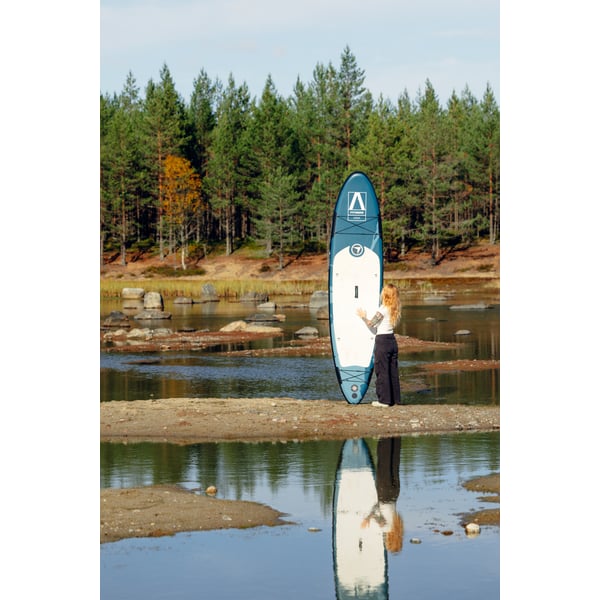 FitNord Aqua 330 SUP-lautasetti, KEMI (valko-musta), lasikuitumelalla, G2 1