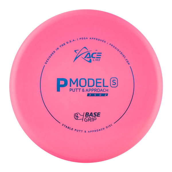 Prodigy Disc ACE Line P Model S BaseGrip Putteri Frisbeegolfkiekko, pinkki 1