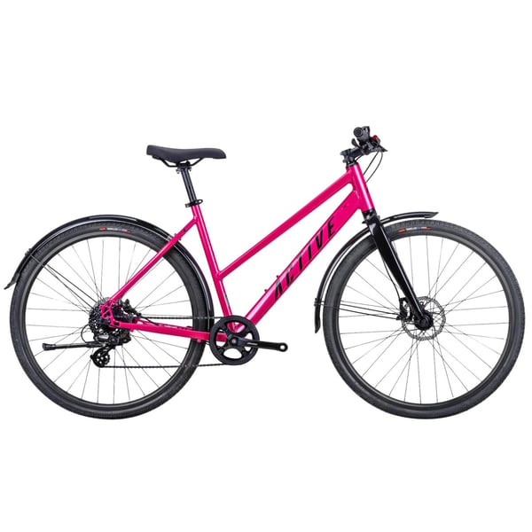 Active Max 117 naisten hybridipyörä, pinkki 1