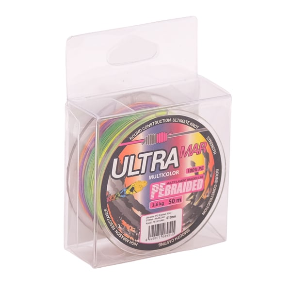 Ultra Mar PE Braided 50 m Kuitusiima 0,12 mm, Multicolor 1