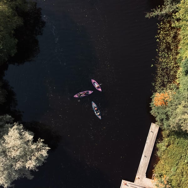 FitNord Seal Two ilmatäytteinen kajakki, tummansininen (2-istuttava) G2 11