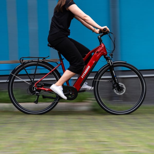 FitNord Ava 300 Sähköpyörä 2024, punainen (720 Wh tehoakku) 7