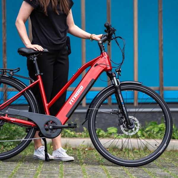 FitNord Ava 300 Sähköpyörä 2024, punainen (720 Wh tehoakku) 5