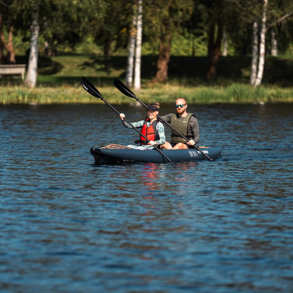 FitNord Seal Two ilmatäytteinen kajakki, tummansininen (2-istuttava) G2 16