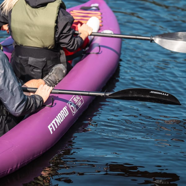 FitNord Seal Two ilmatäytteinen kajakki, tumma violetti (2-istuttava) G2 11
