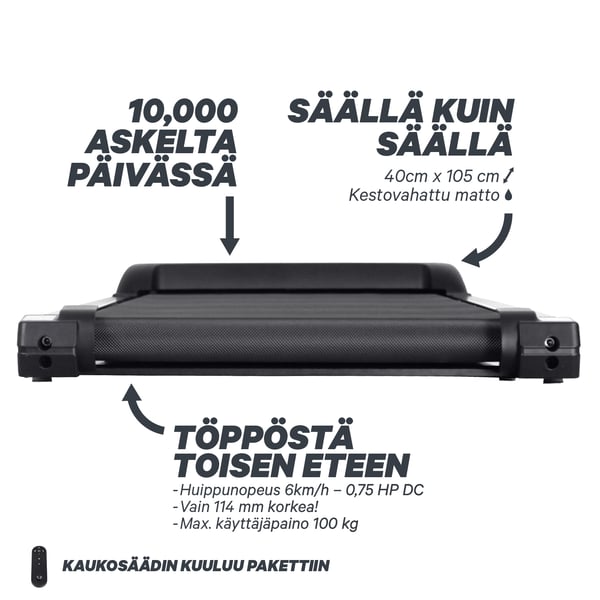 FitNord Walk 100 Kävelymatto *VOITELUVAPAA* 3