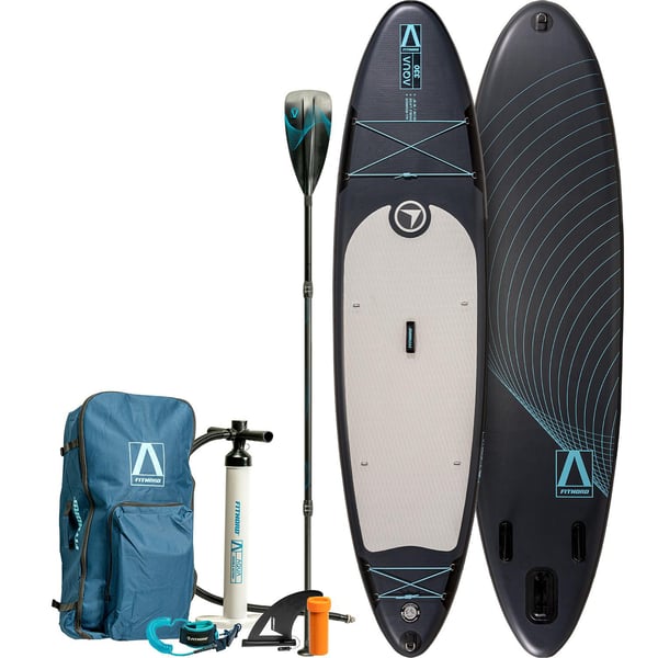 FitNord Aqua 330 SUP-lautasetti, musta (kantavuus 150 kg, alumiinimela) 2020-24 1