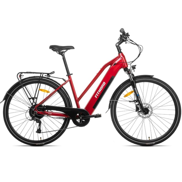 FitNord Ava 300 Sähköpyörä 2024, punainen (720 Wh tehoakku) 1