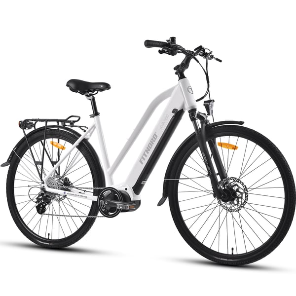**OUTLET** FitNord Ava 500 2024 sähköpyörä, valkoinen,51cm (612Wh akku) 2