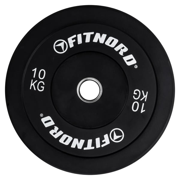FitNord Bumper Black Levypaino 10 kg 1