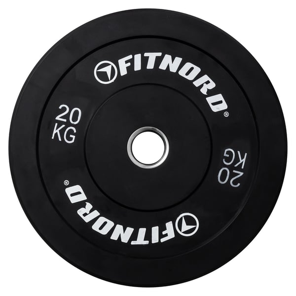 FitNord Bumper Black Levypaino 20 kg 1