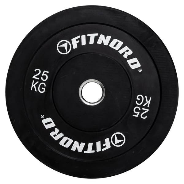 FitNord Bumper Black Levypaino 25 kg 1