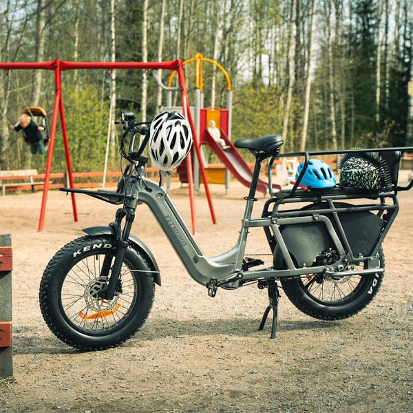 FitNord Cargo 350 Pitkäperäinen Sähköpyörä, harmaa 8