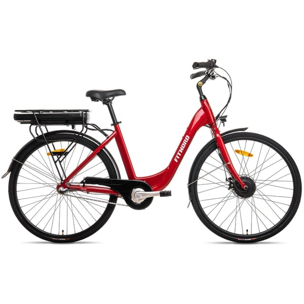 **OUTLET**FitNord Classic 200 Sähköpyörä, punainen (540Wh akku) 1