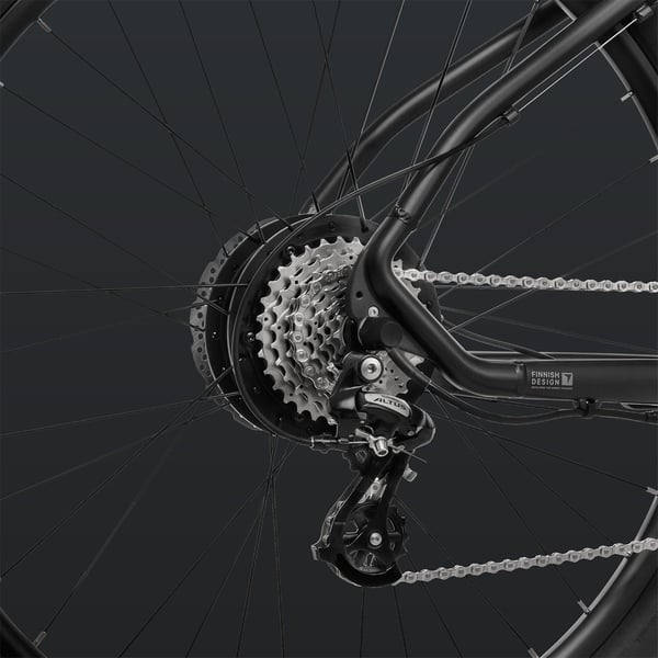 FitNord Ranger 300 Sähkömaastopyörä 2024, musta (720Wh tehoakku) 12