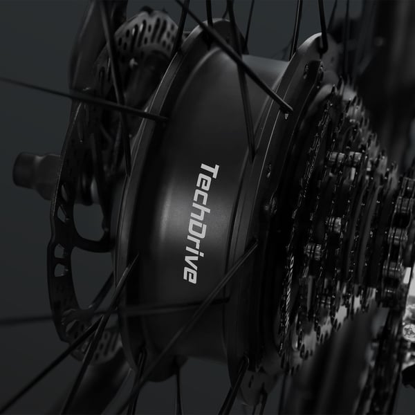 FitNord Ranger 200 Sähkömaastopyörä, musta (540Wh akku) 7