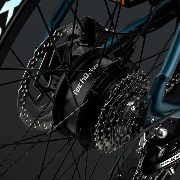FitNord Rumble 300 Sähköfatbike 2024, sininen (720 Wh tehoakku) 13
