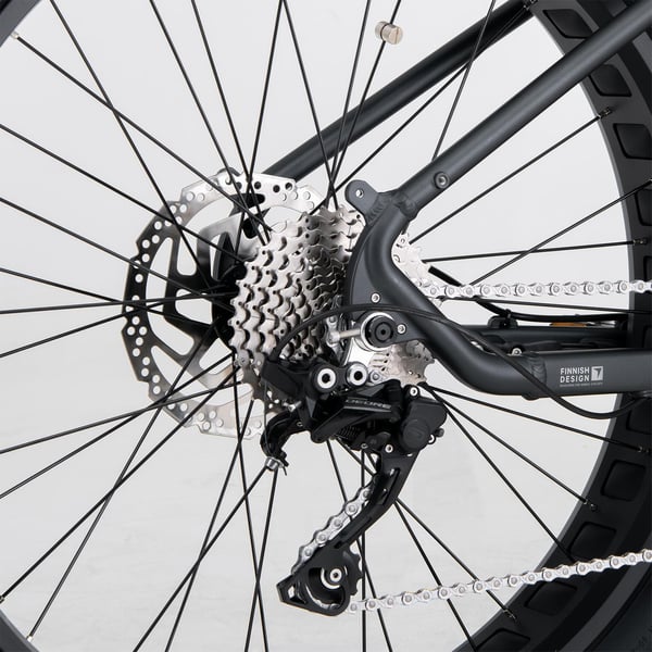 FitNord Rumble 500 Sähköfatbike G2, musta 20