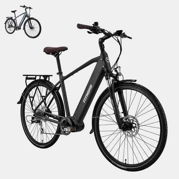 FitNord Venture 500 Sähköpyörä 2024, musta (612 Wh akku) 3