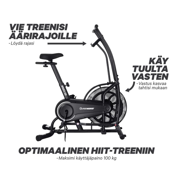 FitNord Invader 200 Airbike Ilmavastuspyörä 3