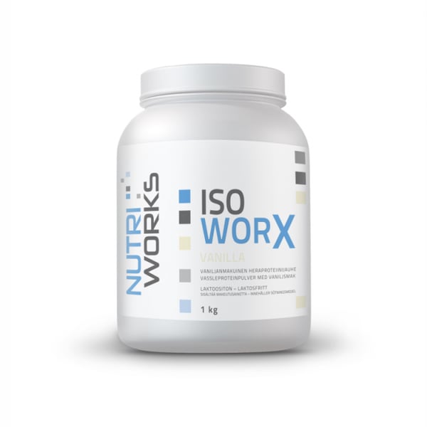 Heraproteiini-isolaatti, Nutri Works Iso WorX 1 kg 1