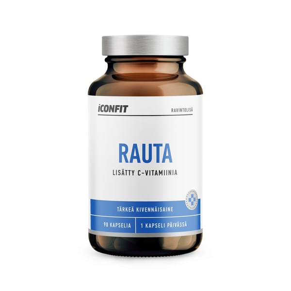 ICONFIT Rauta, C-vitamiinia (Bioaktiivinen rautadiglysinaatti), 20mg, N90 — Rauta- ja C-vitamiinivalmiste 1