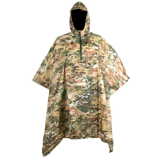 Nortrek RipStop Poncho 5000 mm camo 1